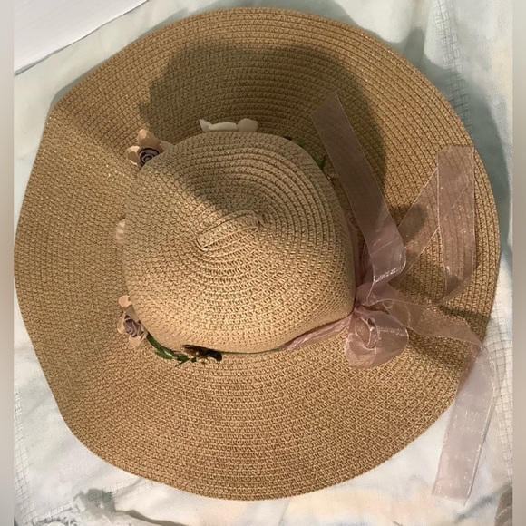 NWT Women Big Wide Brim Straw Hat Floppy Beach Sun Foldable Hat - $10 Each - Picture 4 of 6